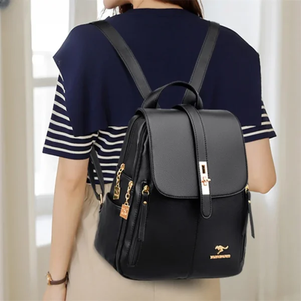 Luxury Women’s Leather Backpack - Image 5