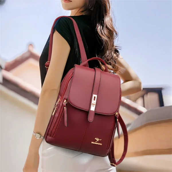 Luxury Women’s Leather Backpack - Image 4