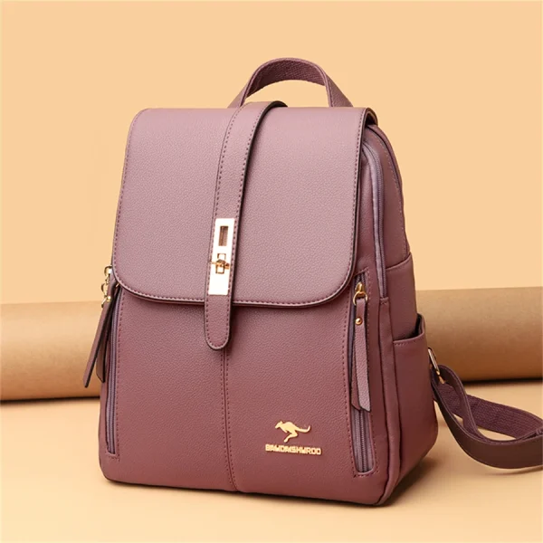 Luxury Women’s Leather Backpack - Image 13